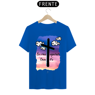 Nome do produto Camiseta Masculina Claudia Bastos - Eu Vou Esperar com Fé