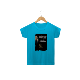 Nome do produto Camiseta Infantil Ivan Domingos - Nos braços do Pai