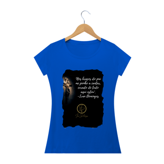 Nome do produto Camiseta feminina Ivan Domingos - Nos braços do Pai
