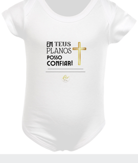 Nome do produto Body Infantil Max Calleb - Em Teus planos posso confiar