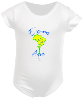 Nome do produto Body Infantil Claudia Bastos - Eis-me Aqui