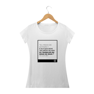Nome do produto Camiseta Feminina Felipe D'Aloia - Medo de Satanás?
