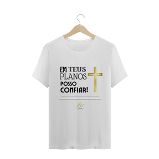 Nome do produto Camiseta Masculina Max Caleb - Em Teus planos posso confiar