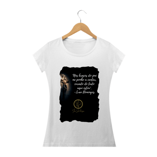 Nome do produto Camiseta feminina Ivan Domingos - Nos braços do Pai