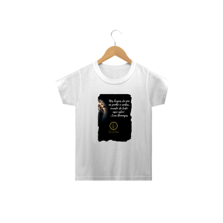 Nome do produto Camiseta Infantil Ivan Domingos - Nos braços do Pai