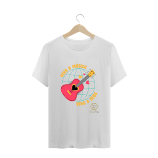 Nome do produto Camiseta Plus Size Ivan Domingos - Viva  a Música