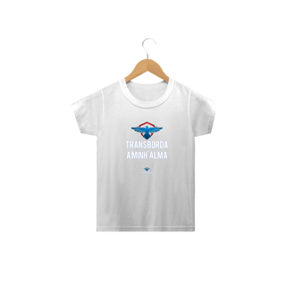 Nome do produto Camiseta Infantil Ederson de Oliveira - Transborda minha alma