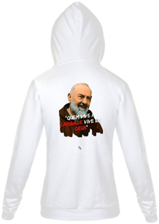 Nome do produto Moletom com zíper Gabriel Dilins - Quem Vive a Caridade