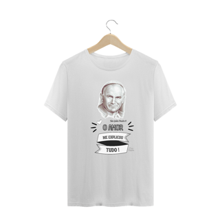 Nome do produto Camiseta Plus Size Cris Margaridi - O Amor Explicou Tudo