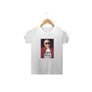 Nome do produto Camiseta Infantil Felipe D'Aloia - Jesus Save Bro
