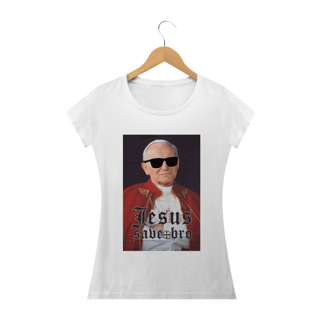 Nome do produto Camiseta Feminina Felipe D'Aloia - Jesus Save Bro