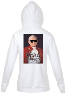 Nome do produto Moletom com zíper Felipe D'Aloia - Jesus Save Bro