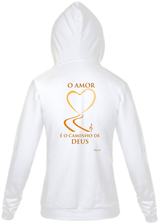 Nome do produto Moletom com zíper Instrumento De Paz - O Caminho de Deus