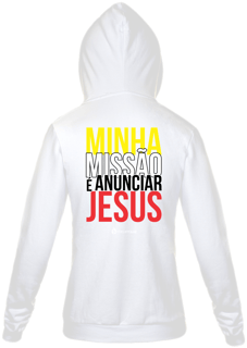 Nome do produto Moletom com zíper Phelippe Luz - Minha Missão