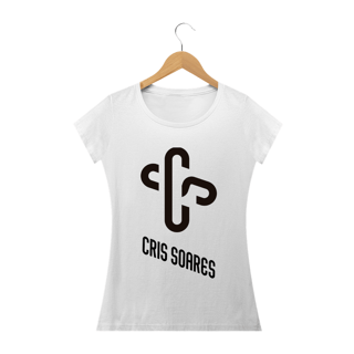 Nome do produto Camiseta Feminina Cris Soares - CS em cruz