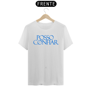 Nome do produto Camiseta Masculina Claudia Bastos - Posso Confiar