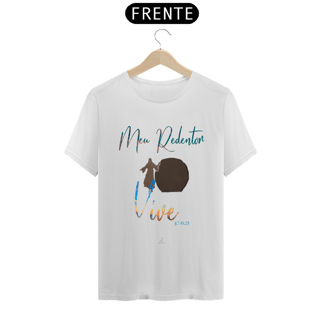Nome do produto Camiseta Masculina Claudia Bastos - Meu Redentor Vive