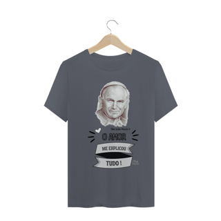 Nome do produto Camiseta Masculina Cris Margaridi - O Amor Explicou Tudo