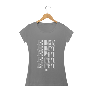 Nome do produto Camiseta Feminina Felipe D'Aloia - Jesus Loves You