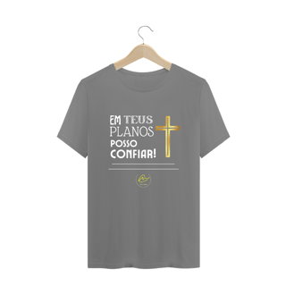 Nome do produto Camiseta Plus Size Max Calleb - Em Teus Planos Posso Confiar