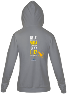 Nome do produto Moletom com zíper Ederson de Oliveira - A Luz dos Homens