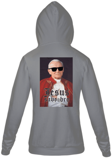 Nome do produto Moletom com zíper Felipe D'Aloia - Jesus Save Bro