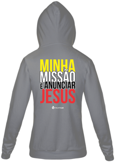 Nome do produto Moletom com zíper Phelippe Luz - Minha Missão