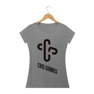 Nome do produto Camiseta Feminina Cris Soares - CS em cruz