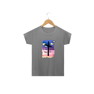 Nome do produto Camiseta Infantil Claudia Bastos - Eu Vou Esperar com Fé