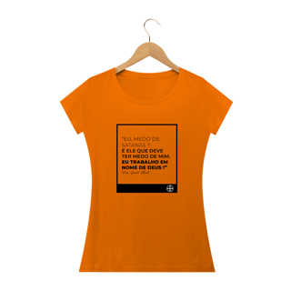 Nome do produto Camiseta Feminina Felipe D'Aloia - Medo de Satanás?