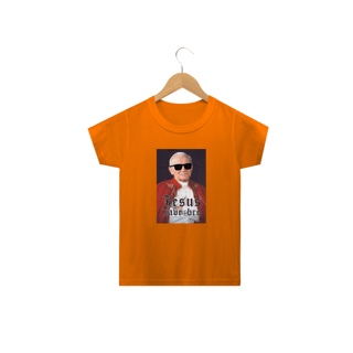 Nome do produto Camiseta Infantil Felipe D'Aloia - Jesus Save Bro