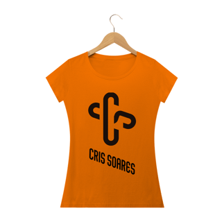 Nome do produto Camiseta Feminina Cris Soares - CS em cruz