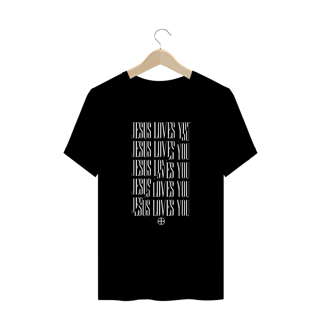 Nome do produto Camiseta Plus Size Felipe D'Aloia -  Jesus Loves You
