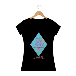 Nome do produto Camiseta feminina Tininha Elo - Seja Luz que evangeliza
