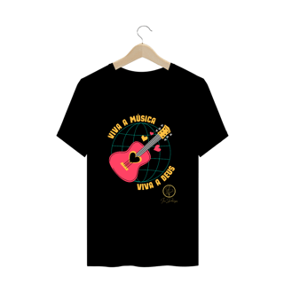Nome do produto Camiseta Plus Size Ivan Domingos - Viva  a Música