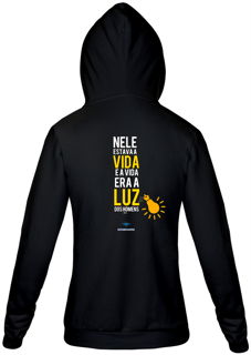 Nome do produto Moletom com zíper Ederson de Oliveira - A Luz dos Homens