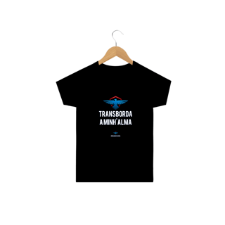 Nome do produto Camiseta Infantil Ederson de Oliveira - Transborda minha alma