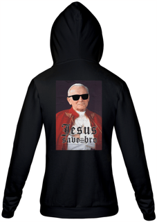 Nome do produto Moletom com zíper Felipe D'Aloia - Jesus Save Bro