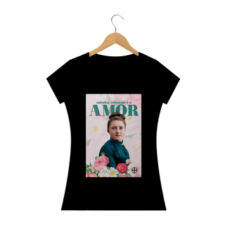 Nome do produto Camiseta Feminina Felipe D'Aloia - Minha Vocação é o Amor
