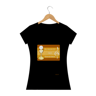 Nome do produto Camiseta Feminina Instrumento de Paz - Alimento que Transforma