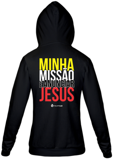 Nome do produto Moletom com zíper Phelippe Luz - Minha Missão