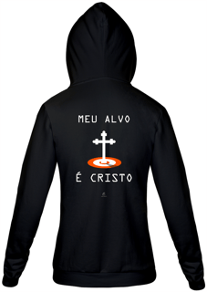 Nome do produto Moletom com zíper Claudia Bastos - Meu Alvo