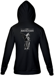 Nome do produto Moletom com zíper Claudia Bastos - Abençoado
