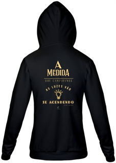 Nome do produto Moletom com zíper Claudia Bastos - A Medida Que Caminhamos