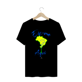 Nome do produto Camiseta Plus Size Claudia Bastos - Eis-me Aqui