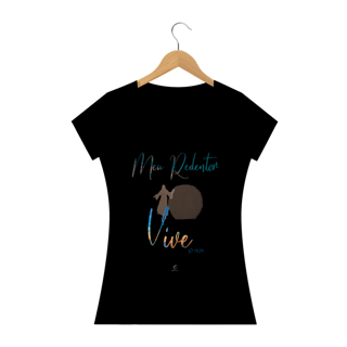 Nome do produto Camiseta Feminina Claudia Bastos - Meu Redentor Vive