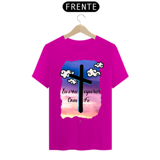Nome do produto Camiseta Masculina Claudia Bastos - Eu Vou Esperar com Fé