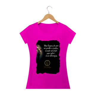Nome do produto Camiseta feminina Ivan Domingos - Nos braços do Pai
