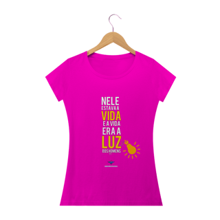 Nome do produto Camiseta Feminina Ederson de Oliveira - A Luz dos Homens