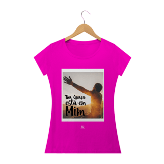 Nome do produto Camiseta Feminina Edu Guimarães - Tua Graça Está em Mim